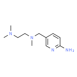 ChemSpider 2D Image | N-[(6-Amino-3-pyridinyl)methyl]-N,N',N'-trimethyl-1,2-ethanediamine | C11H20N4
