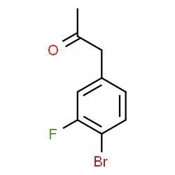 ChemSpider 2D Image | 1-(4-Bromo-3-fluorophenyl)acetone | C9H8BrFO