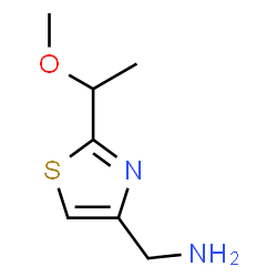 ChemSpider 2D Image | 1-[2-(1-Methoxyethyl)-1,3-thiazol-4-yl]methanamine | C7H12N2OS