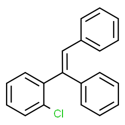 ChemSpider 2D Image | 1-Chloro-2-[(E)-1,2-diphenylvinyl]benzene | C20H15Cl