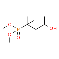 ChemSpider 2D Image | Dimethyl (4-hydroxy-2-methyl-2-pentanyl)phosphonate | C8H19O4P