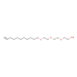 ChemSpider 2D Image | 2-{2-[2-(10-Undecen-1-yloxy)ethoxy]ethoxy}ethanol | C17H34O4