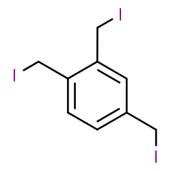 ChemSpider 2D Image | 1,2,4-Tris(iodomethyl)benzene | C9H9I3