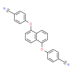 ChemSpider 2D Image | 4,4'-[1,5-Naphthalenediylbis(oxy)]dibenzonitrile | C24H14N2O2