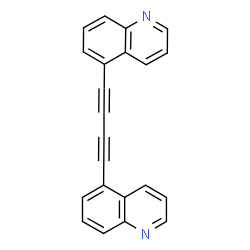 ChemSpider 2D Image | 5,5'-(1,3-Butadiyne-1,4-diyl)diquinoline | C22H12N2