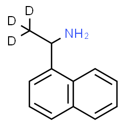 ChemSpider 2D Image | 1-(1-Naphthyl)(2,2,2-~2~H_3_)ethanamine | C12H10D3N