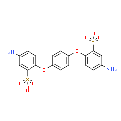 ChemSpider 2D Image | 2,2'-[1,4-Phenylenebis(oxy)]bis(5-aminobenzenesulfonic acid) | C18H16N2O8S2