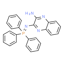 ChemSpider 2D Image | 3-[(Triphenylphosphoranylidene)amino]-2-quinoxalinamine | C26H21N4P
