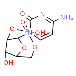 ChemSpider 2D Image | 4-Amino-1-(3,9-dihydroxy-3-oxido-2,4,7-trioxa-3-phosphabicyclo[4.2.1]non-8-yl)-2(1H)-pyrimidinone | C9H12N3O7P