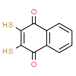 ChemSpider 2D Image | 2,3-Disulfanyl-1,4-naphthoquinone | C10H6O2S2