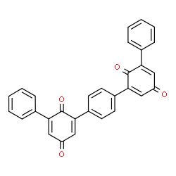 ChemSpider 2D Image | 2,2'-(1,4-Phenylene)bis(6-phenyl-1,4-benzoquinone) | C30H18O4