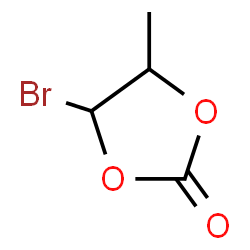 ChemSpider 2D Image | 4-Bromo-5-methyl-1,3-dioxolan-2-one | C4H5BrO3