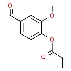 ChemSpider 2D Image | 4-Formyl-2-methoxyphenyl acrylate | C11H10O4