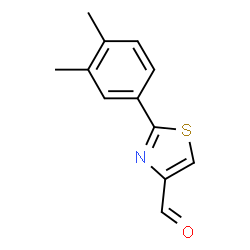 ChemSpider 2D Image | 2-(3,4-dimethylphenyl)thiazole-4-carbaldehyde | C12H11NOS