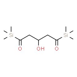 ChemSpider 2D Image | 3-Hydroxy-1,5-bis(trimethylsilyl)-1,5-pentanedione | C11H24O3Si2