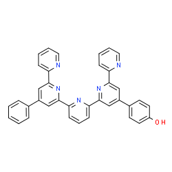 ChemSpider 2D Image | 4-(4'''-Phenyl-2,2':6',2'':6'',2''':6''',2''''-quinquepyridin-4'-yl)phenol | C37H25N5O