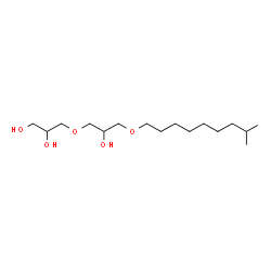 ChemSpider 2D Image | 3-{2-Hydroxy-3-[(8-methylnonyl)oxy]propoxy}-1,2-propanediol | C16H34O5