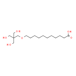 ChemSpider 2D Image | 11-[3-Hydroxy-2,2-bis(hydroxymethyl)propoxy]undecanoic acid | C16H32O6