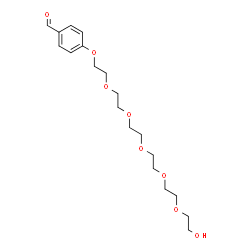 ChemSpider 2D Image | 4-[(17-Hydroxy-3,6,9,12,15-pentaoxaheptadec-1-yl)oxy]benzaldehyde | C19H30O8