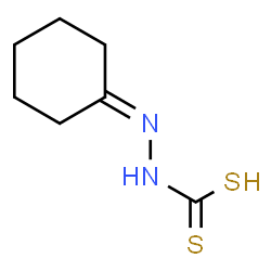 ChemSpider 2D Image | 2-Cyclohexylidenehydrazinecarbodithioic acid | C7H12N2S2