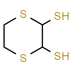 ChemSpider 2D Image | 1,4-Dithiane-2,3-dithiol | C4H8S4