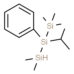 ChemSpider 2D Image | 2-Isopropyl-1,1,1,3,3-pentamethyl-2-phenyltrisilane | C14H28Si3