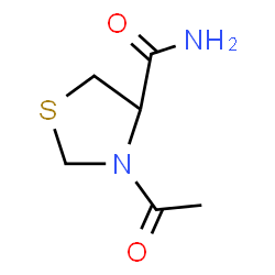 ChemSpider 2D Image | 3-Acetyl-1,3-thiazolidine-4-carboxamide | C6H10N2O2S