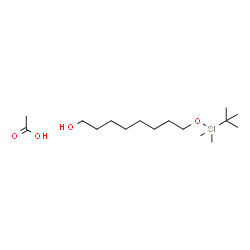 ChemSpider 2D Image | 8-{[Dimethyl(2-methyl-2-propanyl)silyl]oxy}-1-octanol - acetic acid (1:1) | C16H36O4Si
