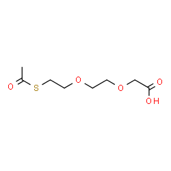 ChemSpider 2D Image | {2-[2-(Acetylsulfanyl)ethoxy]ethoxy}acetic acid | C8H14O5S