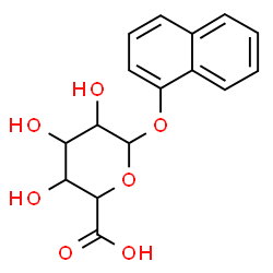 ChemSpider 2D Image | 1-Naphthyl hexopyranosiduronic acid | C16H16O7