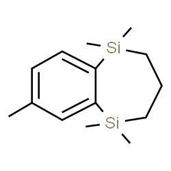 ChemSpider 2D Image | 2,3,4,5-Tetrahydro-1,1,5,5,7-pentamethyl-1H-1,5-benzodisilepin | C14H24Si2