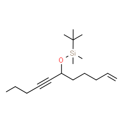ChemSpider 2D Image | Dimethyl(2-methyl-2-propanyl)(1-undecen-7-yn-6-yloxy)silane | C17H32OSi