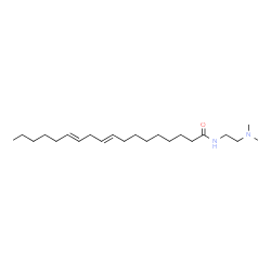 ChemSpider 2D Image | (9E,12E)-N-[2-(Dimethylamino)ethyl]-9,12-octadecadienamide | C22H42N2O
