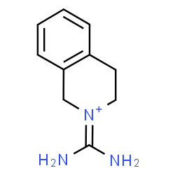 ChemSpider 2D Image | 2-Carbamimidoyl-1,2,3,4-tetrahydroisoquinolinium | C10H14N3
