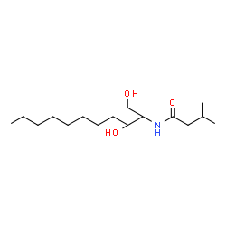 ChemSpider 2D Image | N-(1,3-Dihydroxy-2-undecanyl)-3-methylbutanamide | C16H33NO3