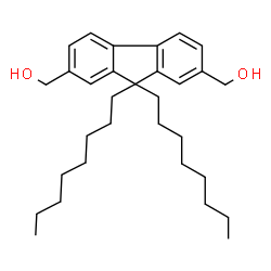 ChemSpider 2D Image | (9,9-Dioctyl-9H-fluorene-2,7-diyl)dimethanol | C31H46O2
