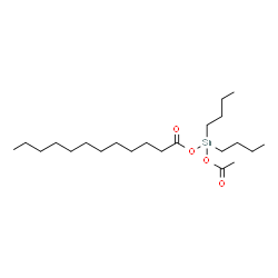 ChemSpider 2D Image | Acetoxy(dibutyl)(dodecanoyloxy)stannane | C22H44O4Sn