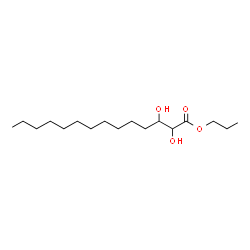 ChemSpider 2D Image | Propyl 2,3-dihydroxytetradecanoate | C17H34O4