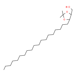 ChemSpider 2D Image | (2,2-Dimethyl-5-nonadecyl-1,3-dioxolan-4-yl)methanol | C25H50O3