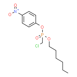 ChemSpider 2D Image | Hexyl 4-nitrophenyl (chloromethyl)phosphonate | C13H19ClNO5P