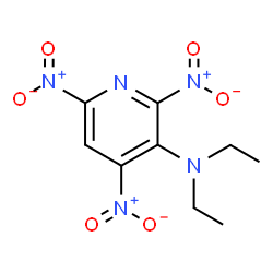 ChemSpider 2D Image | N,N-Diethyl-2,4,6-trinitro-3-pyridinamine | C9H11N5O6