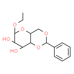 ChemSpider 2D Image | Ethyl 4,6-O-benzylidenehexopyranoside | C15H20O6