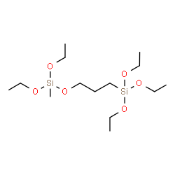 ChemSpider 2D Image | 4,9,9-Triethoxy-4-methyl-3,5,10-trioxa-4,9-disiladodecane | C14H34O6Si2