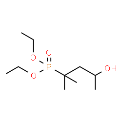 ChemSpider 2D Image | Diethyl (4-hydroxy-2-methyl-2-pentanyl)phosphonate | C10H23O4P