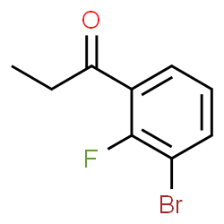 ChemSpider 2D Image | 1-(3-Bromo-2-fluorophenyl)-1-propanone | C9H8BrFO