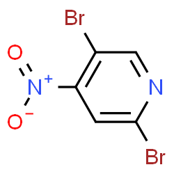 ChemSpider 2D Image | 2,5-Dibromo-4-nitropyridine | C5H2Br2N2O2