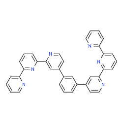 ChemSpider 2D Image | 1,3-Di([2,2':6',2''-terpyridin]-4-yl)benzene | C36H24N6