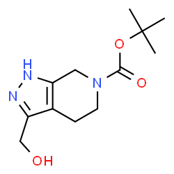 ChemSpider 2D Image | 2-Methyl-2-propanyl 3-(hydroxymethyl)-1,4,5,7-tetrahydro-6H-pyrazolo[3,4-c]pyridine-6-carboxylate | C12H19N3O3