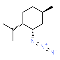 ChemSpider 2D Image | (1S,2S,4R)-2-Azido-1-isopropyl-4-methylcyclohexane | C10H19N3