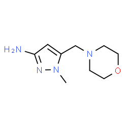 ChemSpider 2D Image | 1-methyl-5-(morpholin-4-ylmethyl)pyrazol-3-amine | C9H16N4O